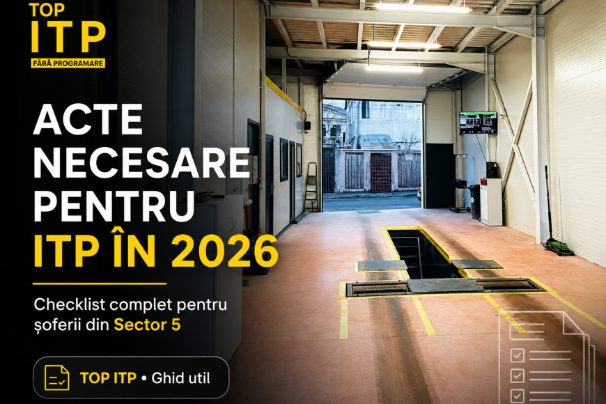 Acte necesare pentru ITP în 2026: checklist complet pentru șoferii din Sector 5